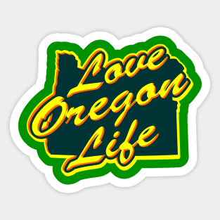 Love Oregon Life Sticker